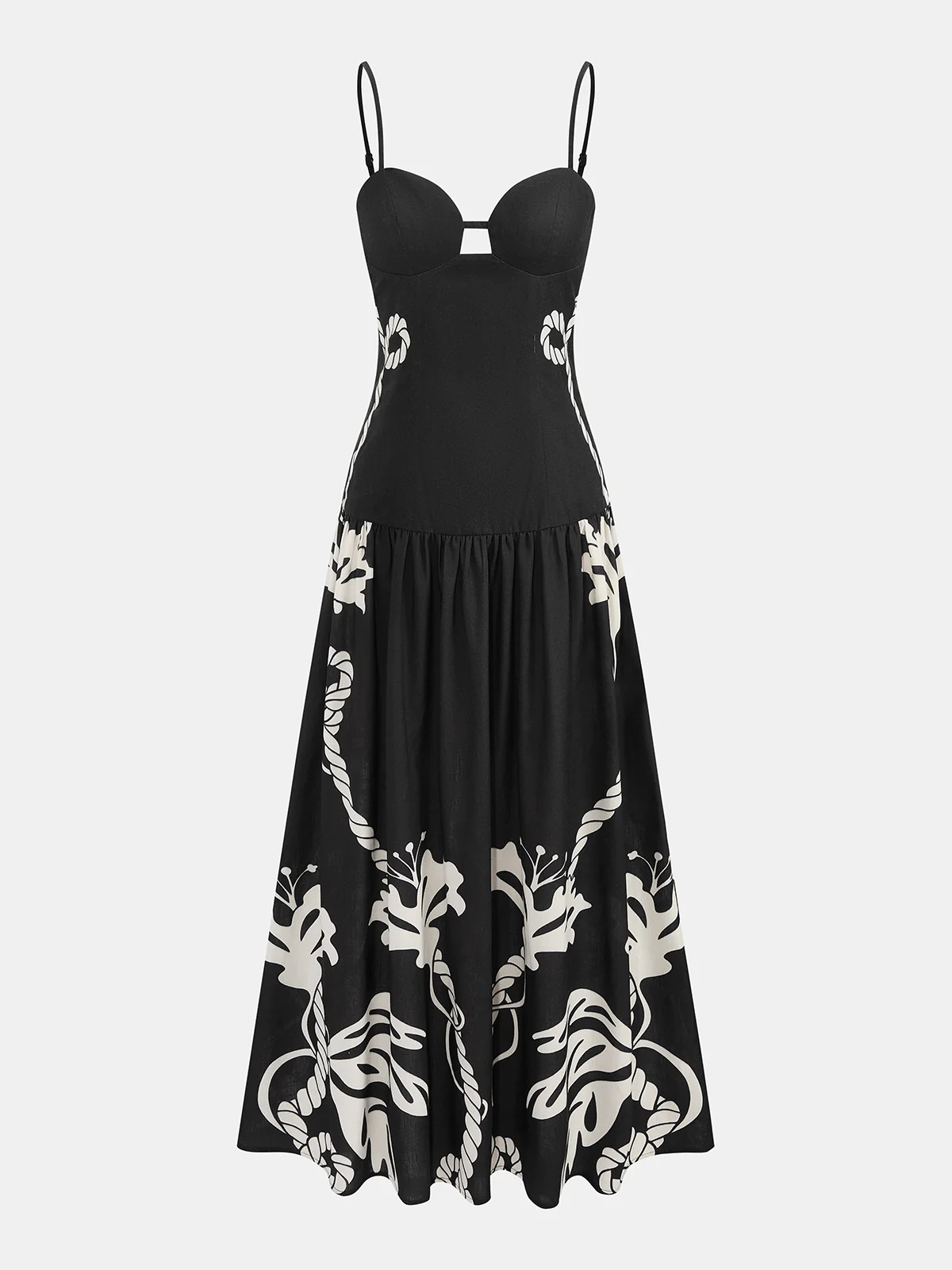 Printed Cami Maxi Dress | Commense