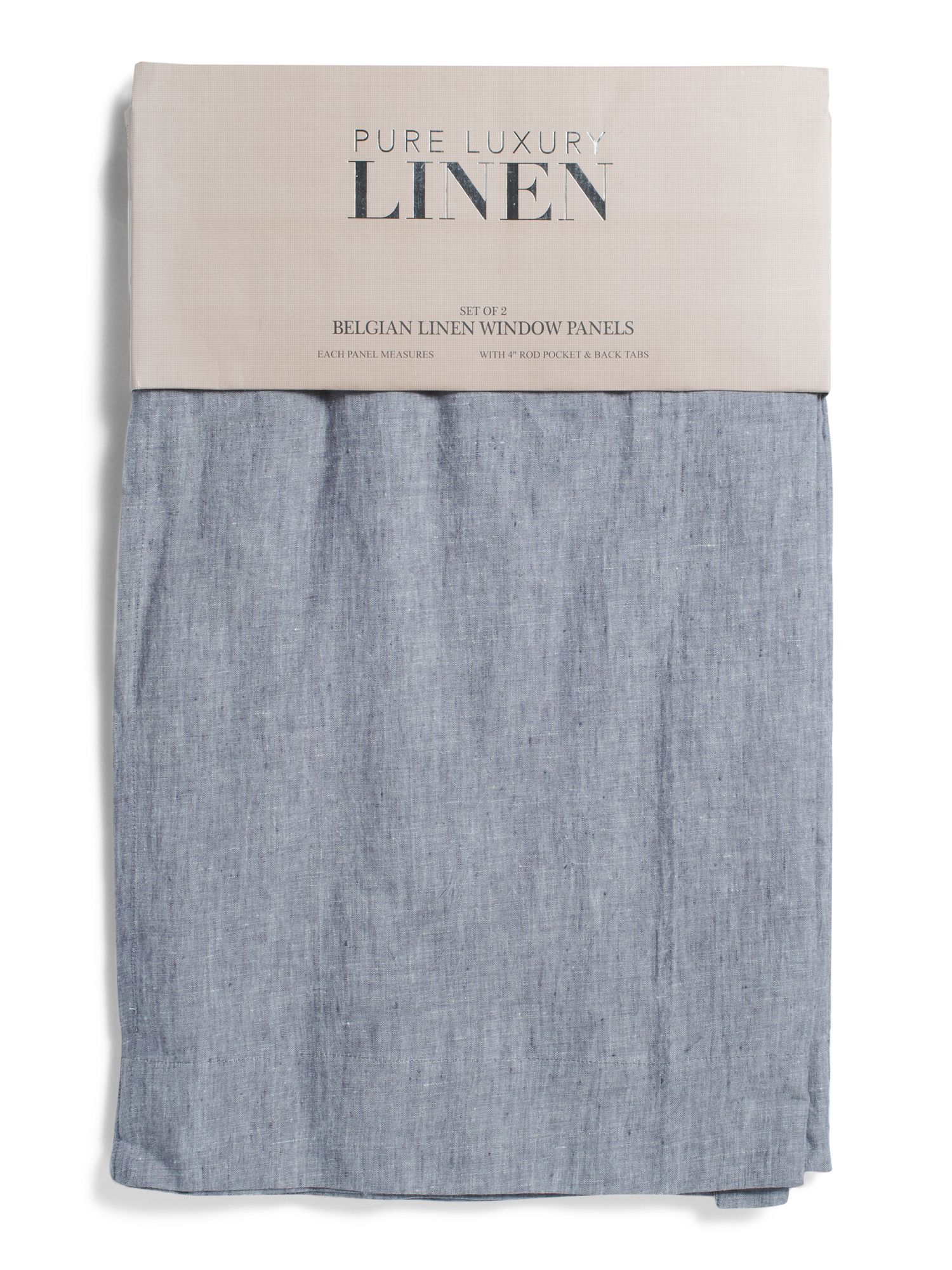 Set Of 2 Belgian Linen Curtains | TJ Maxx