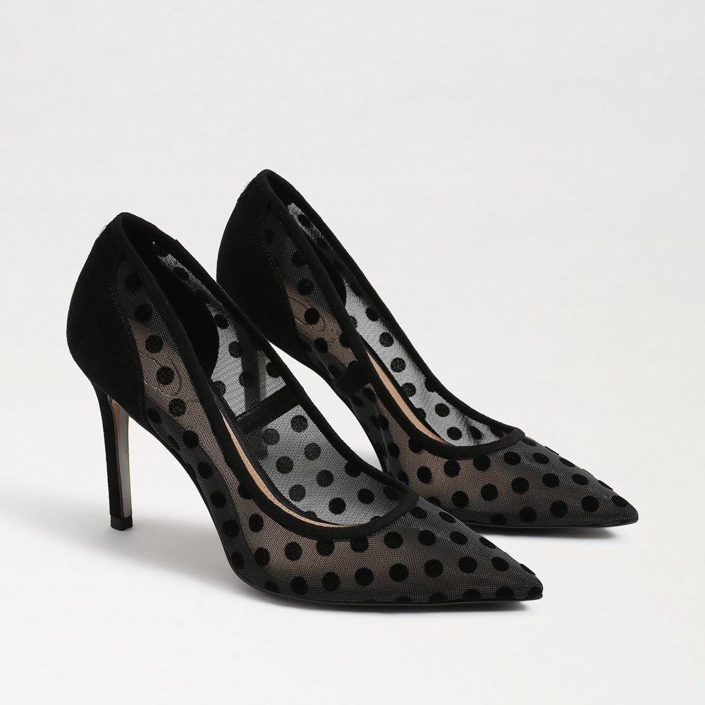 Hazel Polka Dot Mesh Pump | Sam Edelman