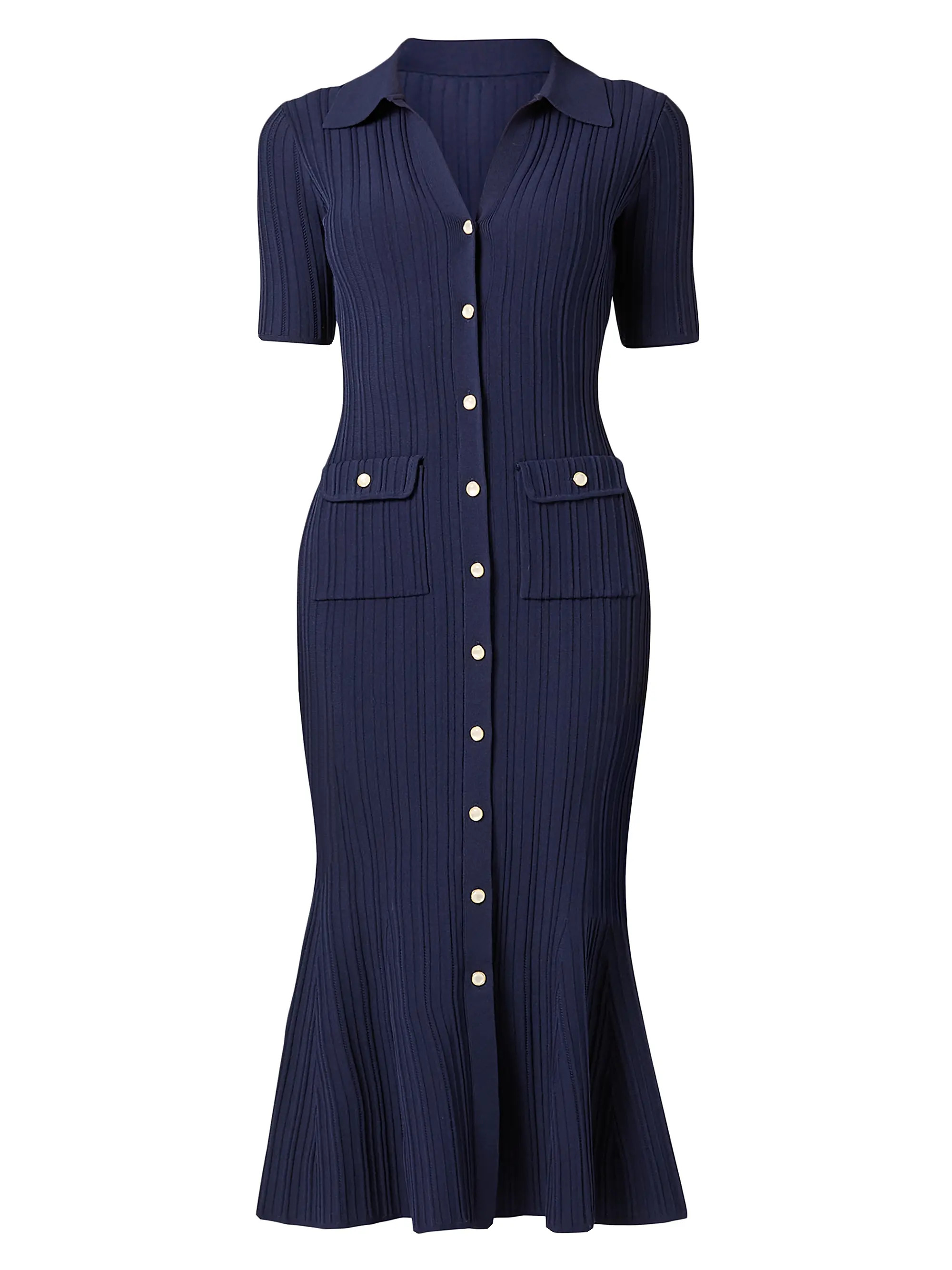 Tulip Chunky Rib-Knit Midi-Dress | Saks Fifth Avenue