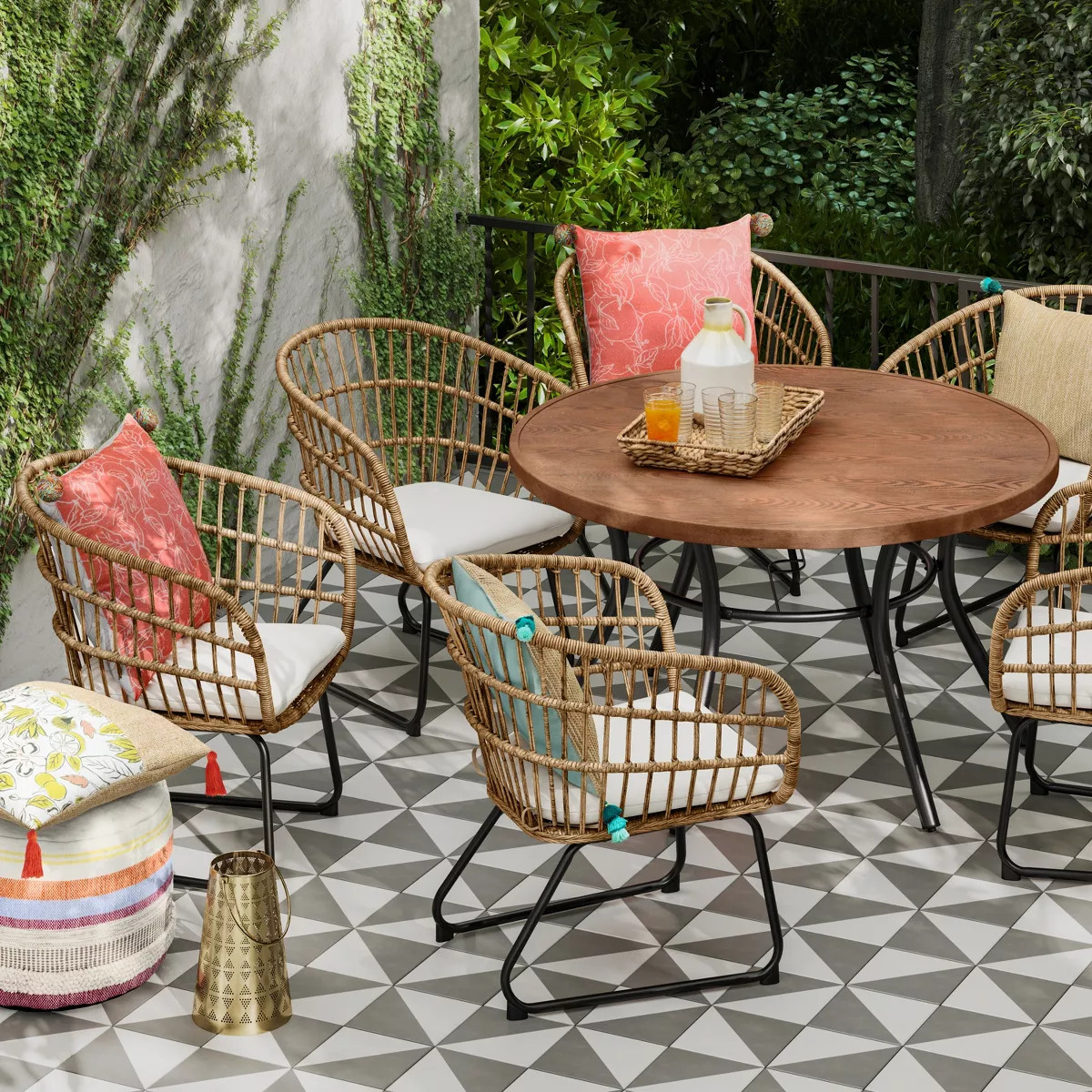 2pc Southport Outdoor Patio Dining Chairs with Metal Legs Arm Chairs - Threshold™ | Target