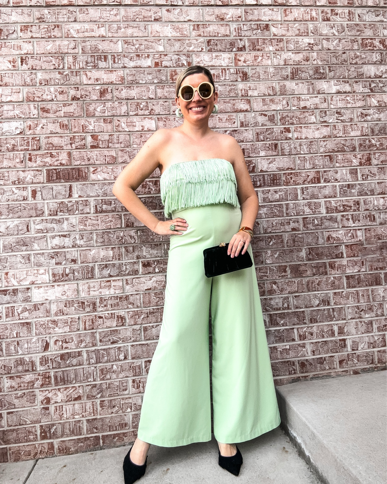 Look 5 - Desert Dust 🌵 
A curated capsule series

I’ve always loved fringe because it can take on so many moods - you can style it to feel Western, retro, glam, or even preppy depending on the details. This one hits that perfect balance of fun and sophistication.

I actually rented it through Nuuly, and it’s also available in black if you want a little more drama. I’ll leave a link so you can get $30 off your first month if you’d like to give it a try!

The Desert Dust capsule is my colorful, playful spin on Western style - mixing heritage details and nostalgic motifs with bright color, preppy polish, and a luxe attitude.

Get $30 off of your first month of Nuuly: https://share.nuuly.com/kat42828

Jumpsuit - Hutch (rent w/ discount using my code below pr 2nd hand options linked.)
Shoes - Dillards (past season)
Bag - Vintage (similar linked)
Sunglasses - Gucci (linked)
Earrings - Lele Sadoughi
Bracelet - ???
Ring - Vintage (similar linked)

#DesertDustCapsule #WesternInspired #Hutch #Nuuly #FringeStyle #CapsuleWardrobe

#LTKSeasonal #LTKSaleAlert #LTKTall