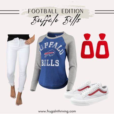 Football season apparel for Bills fans 🏈

#gameday #footballseason #womensfashion #footballapparel #teamspirit

#LTKfindsunder100 #LTKstyletip #LTKSeasonal