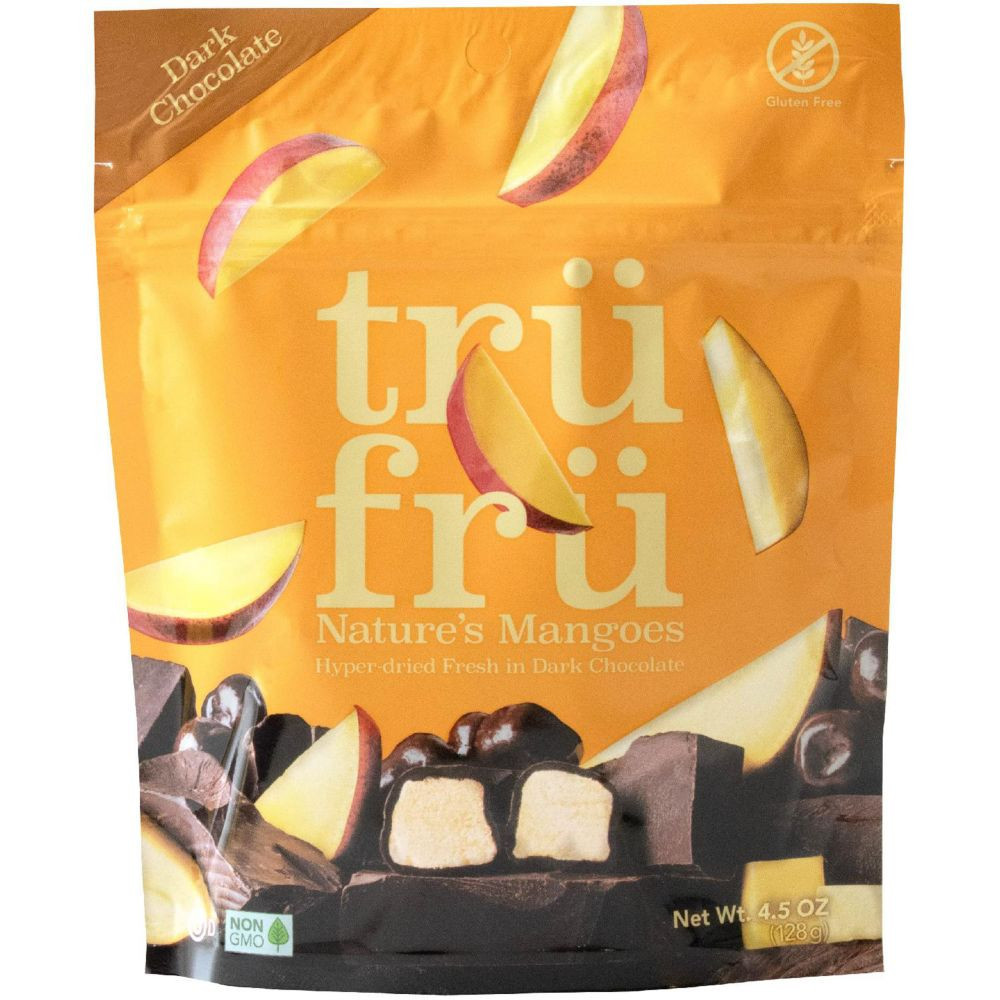 Tru Fru Indulge On The Go Bites Dark Chocolate Mango 4.5 oz (Pack of 6) | Oriental Trading Company