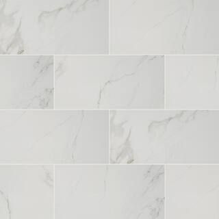 MSI Carrara 12 in. x 24 in. Matte Porcelain Floor and Wall Tile (16 sq. ft. / case)-NHDCAR1224 - ... | The Home Depot