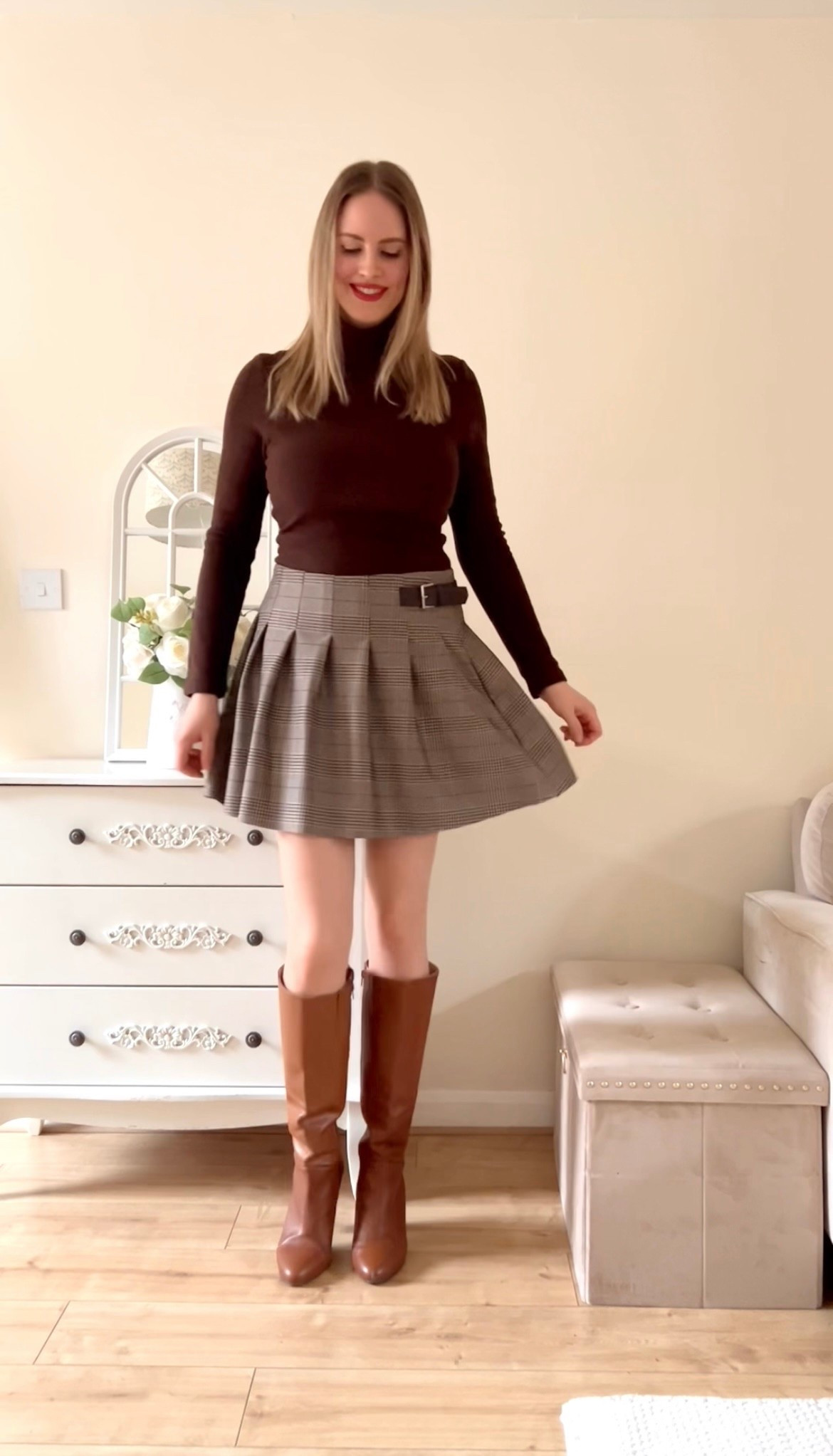 Top by OGL
Skirt by H&M 
Boots by Sosandar 

#LTKwinter #LTKstyletip #LTKdresses