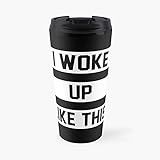 Taosao Mugs I Woke Up Like This Travel Mug Premium Ceramic Coffee Mug,Latte Mug, Stainless Steel Tra | Amazon (US)