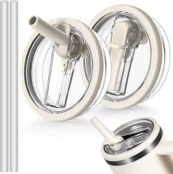 40oz Flip Straw Leak Proof Lid for Stanley H2.0 Quencher Protour Tumbler, 2 Pack Spill Proof Lid ... | Amazon (US)