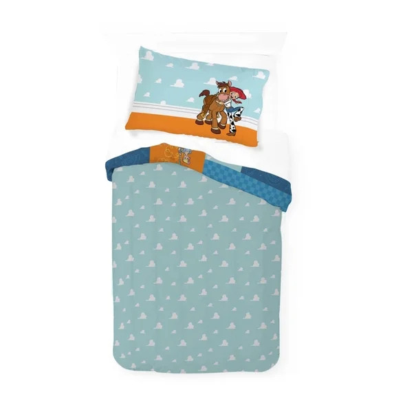 Toy Story Patchwork 2-Piece Kids Reversible Comforter and Pillowcase Set, Multicolor, Twin/Full | Walmart (US)