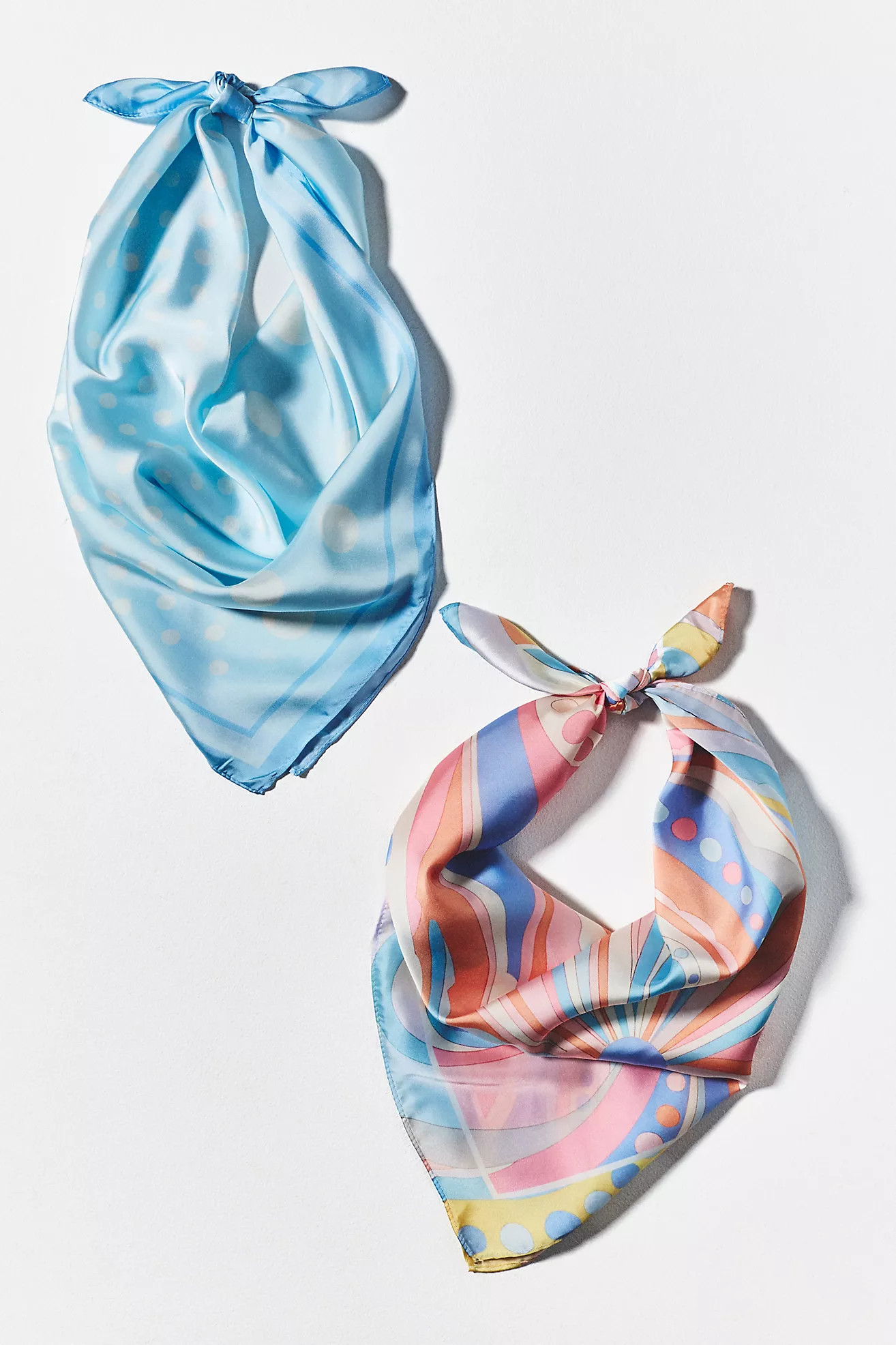 Celandine Patterned Hair Scarves, Set of 2 | Anthropologie (US)