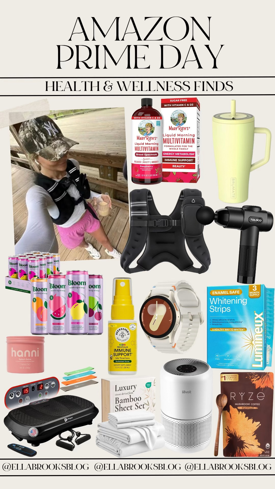 Amazon prime day health & wellness finds

Amazon wellness, weighted vest, air purifier, vibration plate, Amazon deals