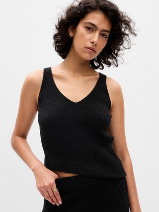 CashSoft Rib Tank Top | Gap (US)