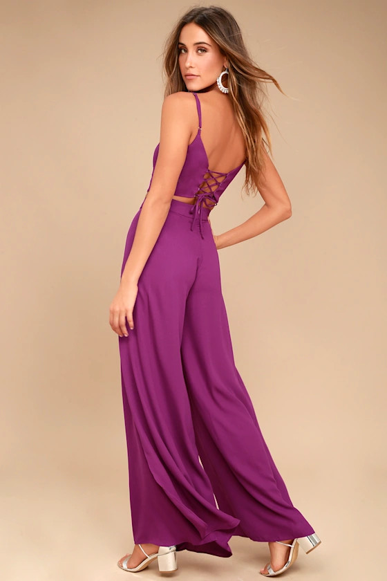 Out Tonight Magenta Two-Piece Jumpsuit | Lulus (US)