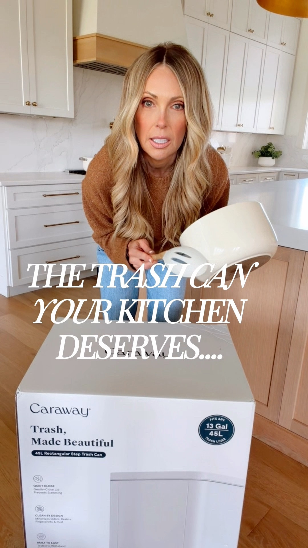 If your cabinets are full of Caraway cookware, but your trash can still looks like it came from a college apartment… we need to talk! Behold the debut of Caraway’s NEW Step Trash Can—fingerprint resistant, no crevices to trap mess, and a sleek system that pairs seamlessly with recycling. Use code JENNY! 

#LTKOver40 #LTKmomlife #LTKHome