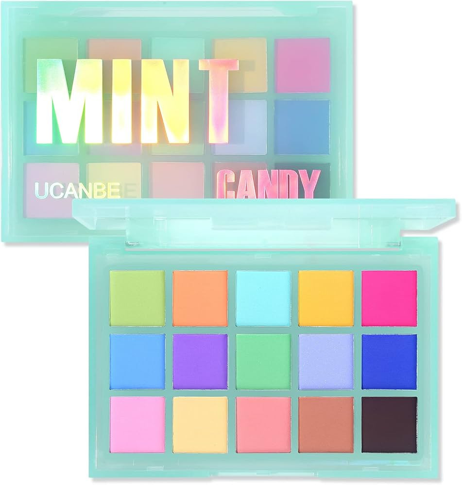 UCANBE Colorful Matte Makeup Eyeshadow Palette, 15 Shades Vibrant MACARON Pastel Eye Shadow Palle... | Amazon (US)