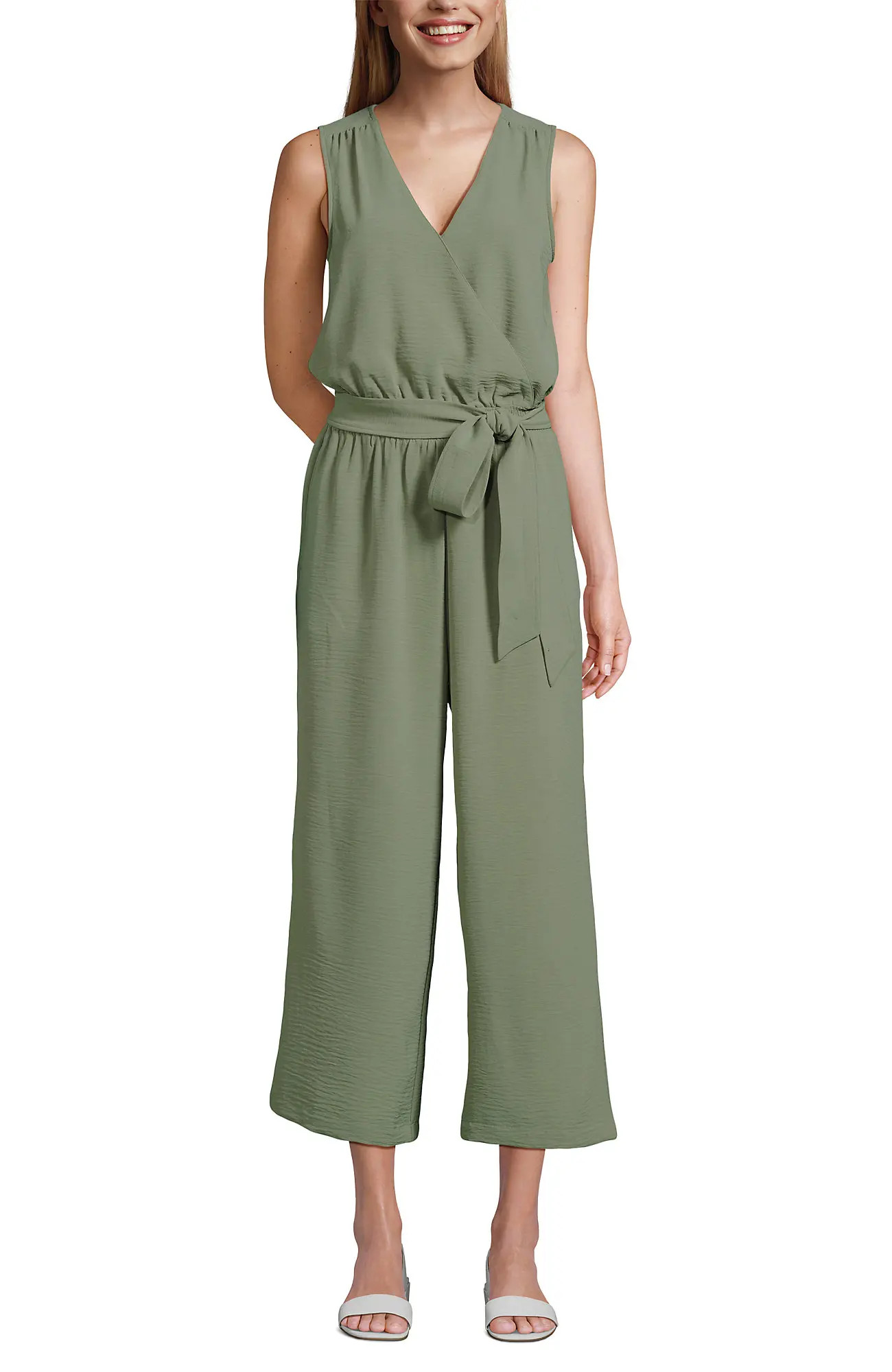 Sleeveless Creaseless Wrap Jumpsuit (Women) | Nordstrom | Nordstrom