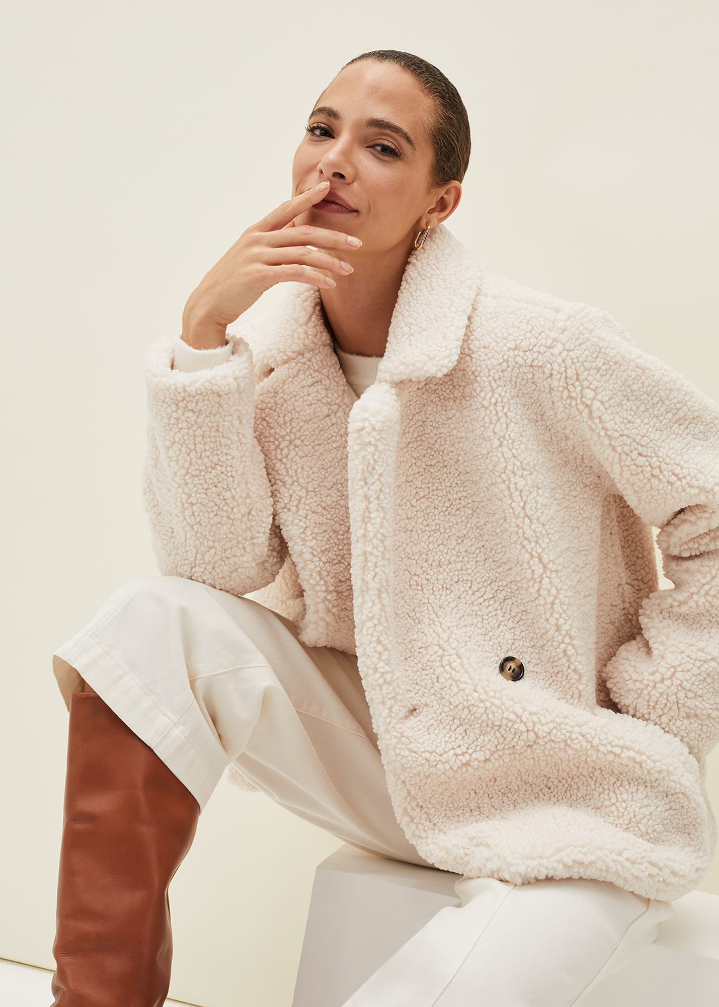 Phase Eight Women's Izzy Short Teddy Coat | Phase Eight (UK)