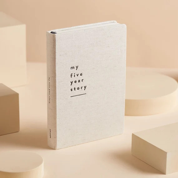 My Five Year Story Journal - Cotton, One Line a Day Journal, Memory Journal, Mindfulness Gift, We... | Etsy (UK)