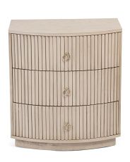 3 Drawer Fluted Side Table | TJ Maxx