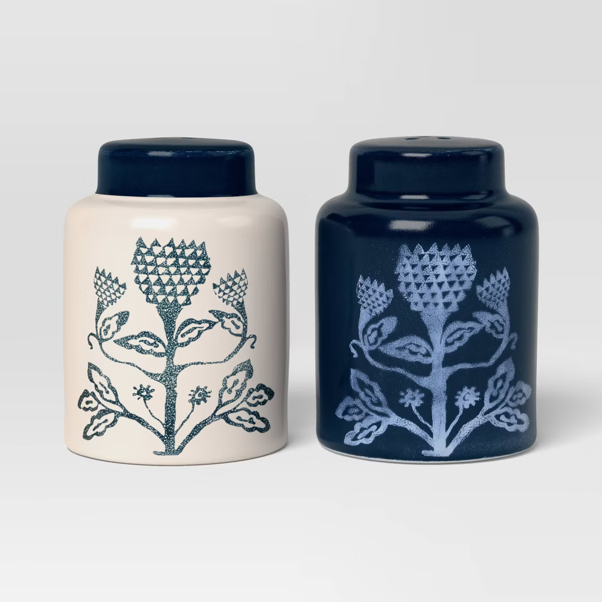 Stoneware Salt and Pepper Shaker Blue - Threshold™ | Target