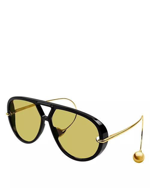 Fashion Show Drop Earring Geometrical Sunglasses, 63mm | Bloomingdale's (US)