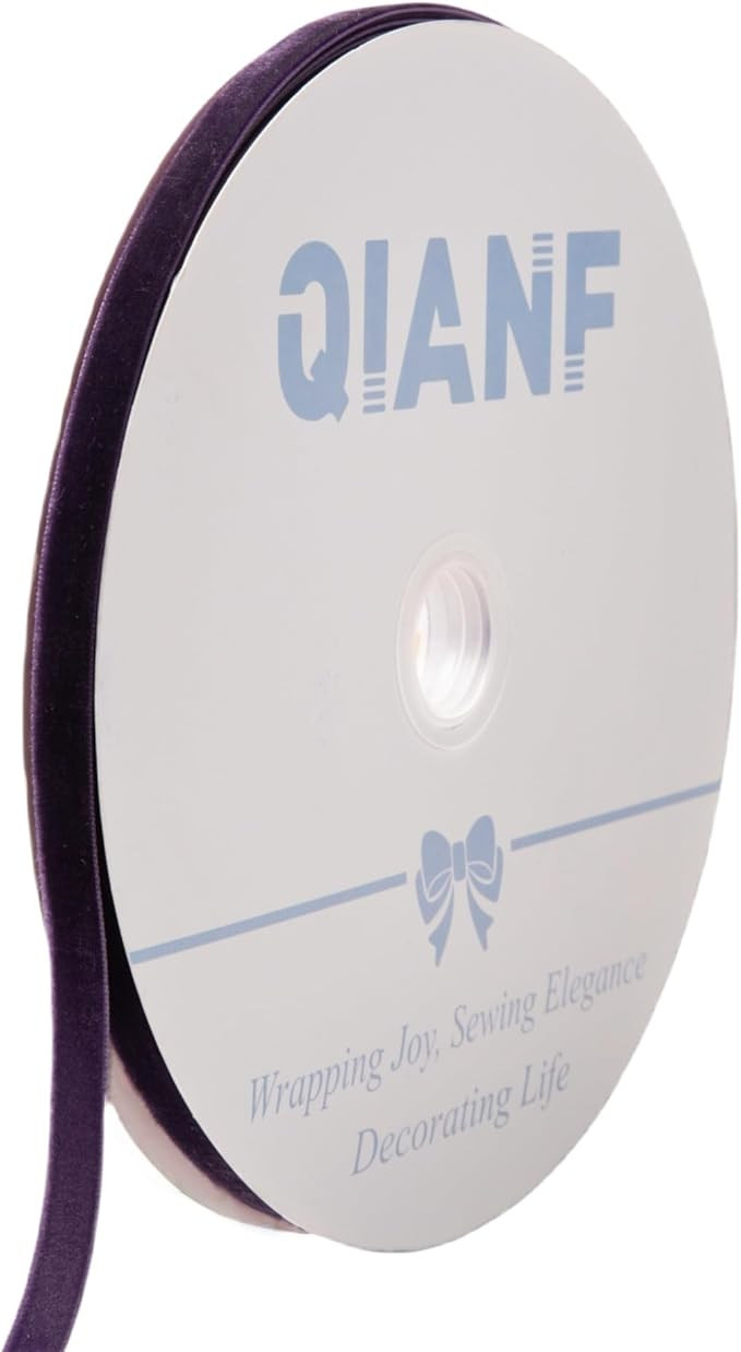 Vintage Purple Velvet Ribbon, 3/8 Inch X 25Yd | Amazon (US)