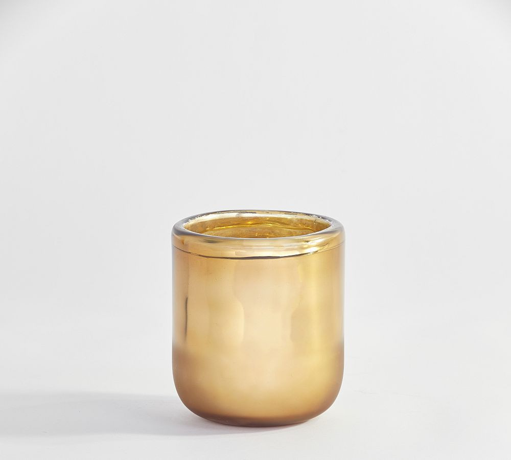 Brie Handcrafted Mercury Glass Hurricane Candleholder | Pottery Barn (US)