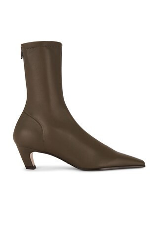 KHAITE Arizona 40 Ankle Boot in Olive | FWRD 