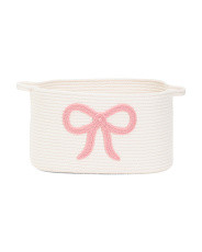 Cotton Chenille Bow Rope Bin | Kids' & Baby Room | Marshalls | Marshalls