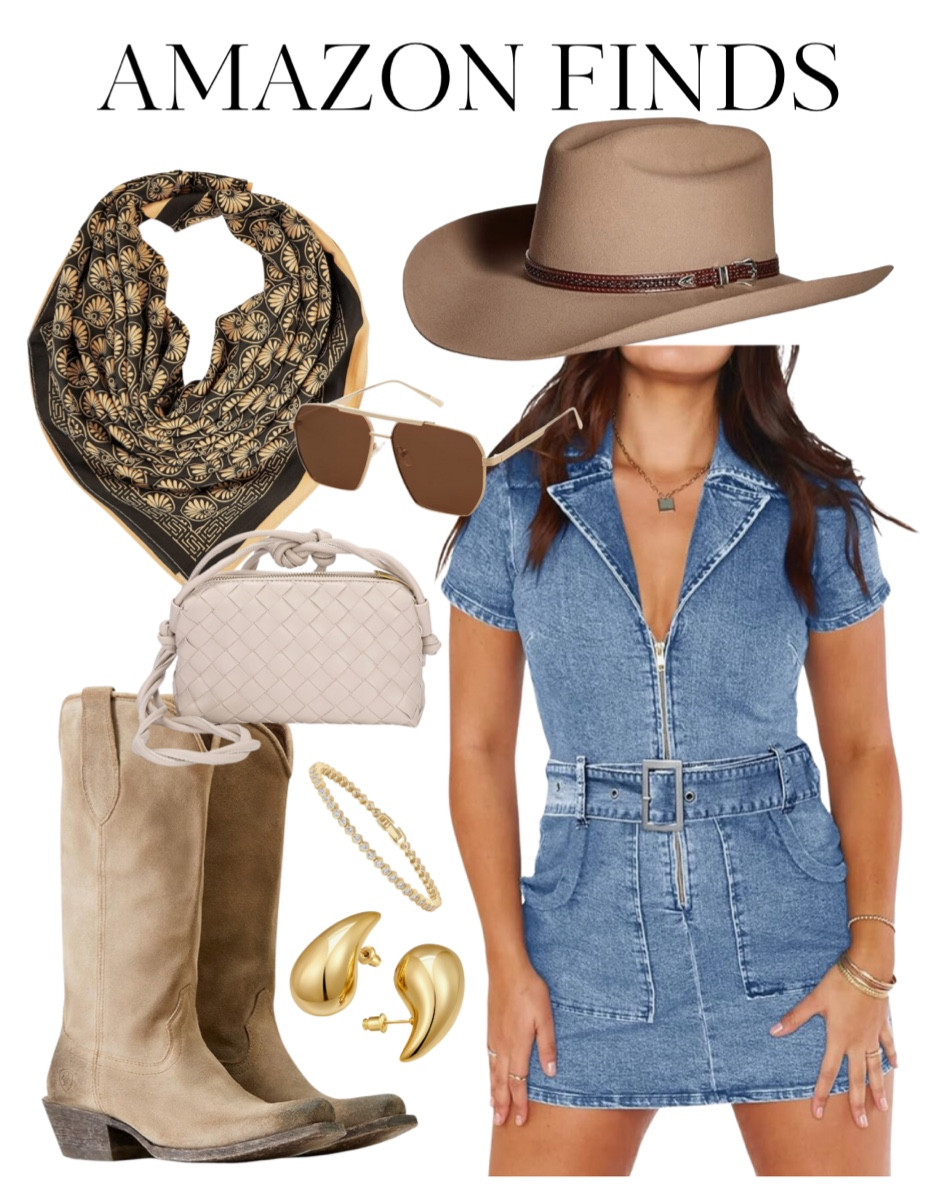 Stagecoach is less than 100 days away! 👢🤠🎡 Love this Show Me Your Mumu dress dupe from Amazon 🤍

Stagecoach style, country concert, Amazon fashion, Stetson, Bottega Veneta dupe, wild rag, Ariat, festival style