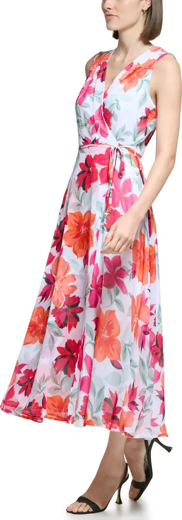 Floral Chiffon Mock Wrap Dress | Nordstrom Rack