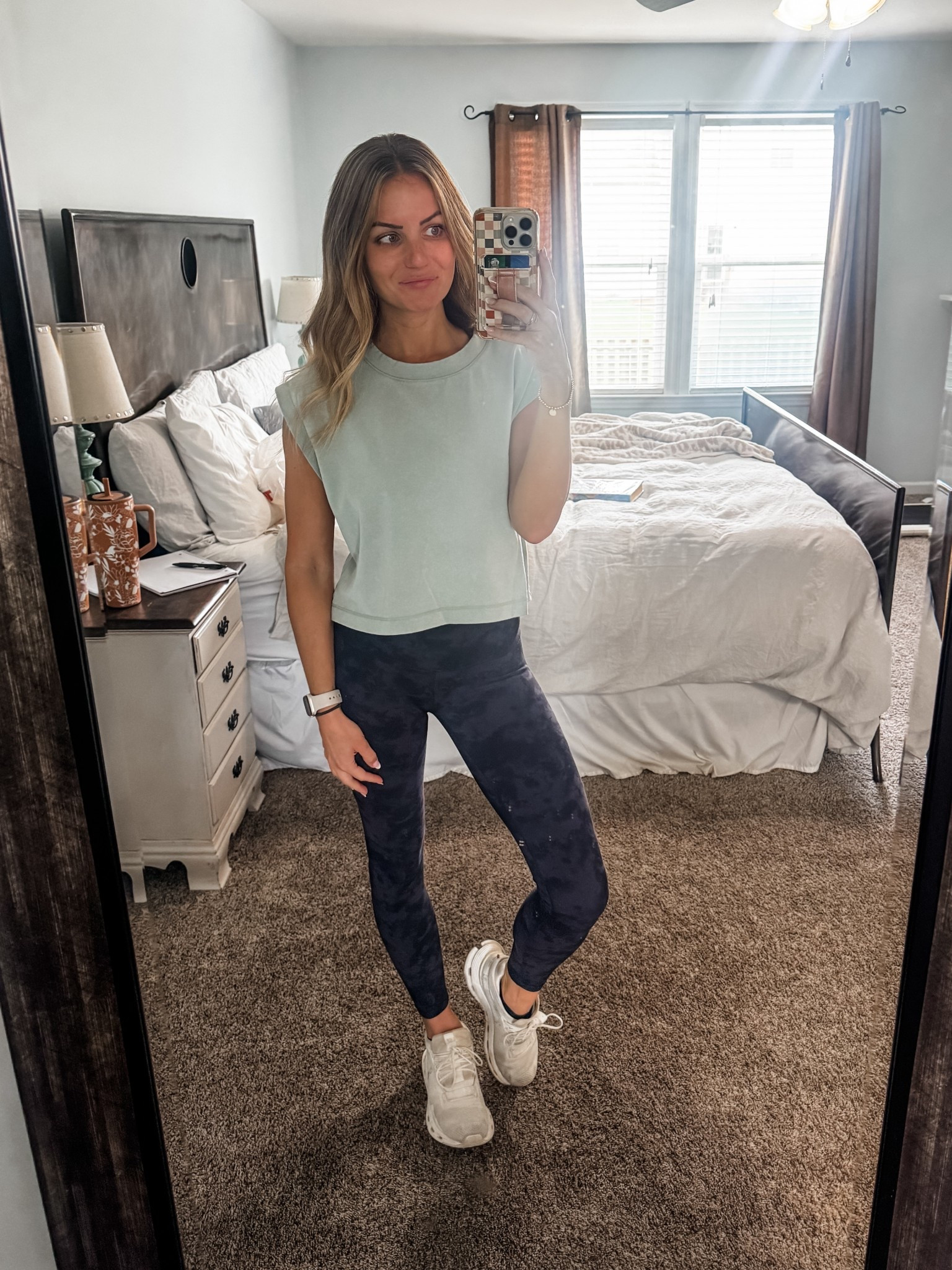 Top is actually from tj Maxx but found a VERY similar version on amazon for only $10!!

#LTKActive #LTKFindsUnder100 #LTKFindsUnder50