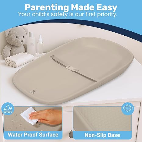 Nest Baby Changing Pad with Adjustable Safety Belt - 100% Waterproof, Non-Slip Diaper Changing Pa... | Amazon (US)