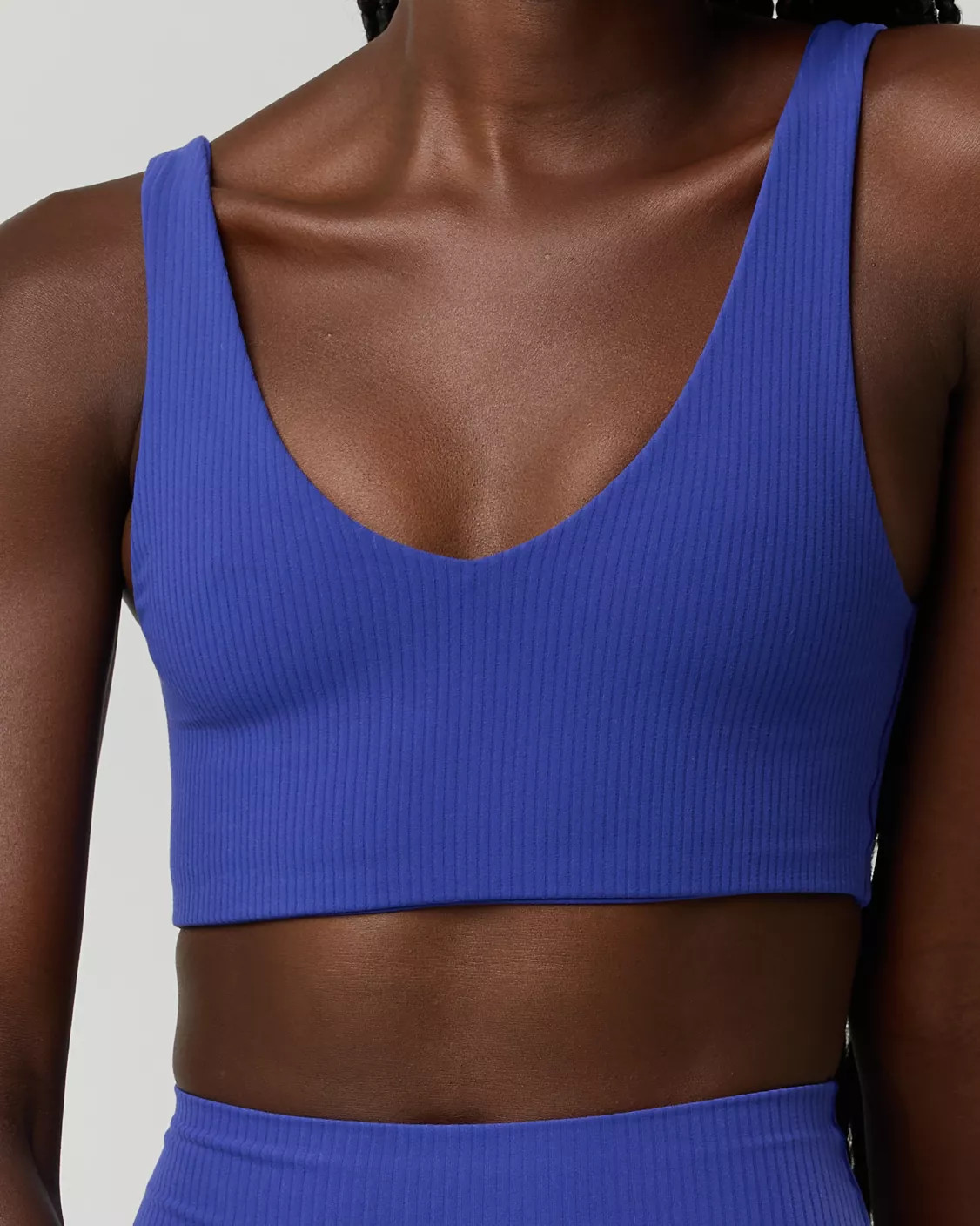 OFFLINE By Aerie Real Me XTRA Rib Switch Up V-Neck Sports Bra | Aerie