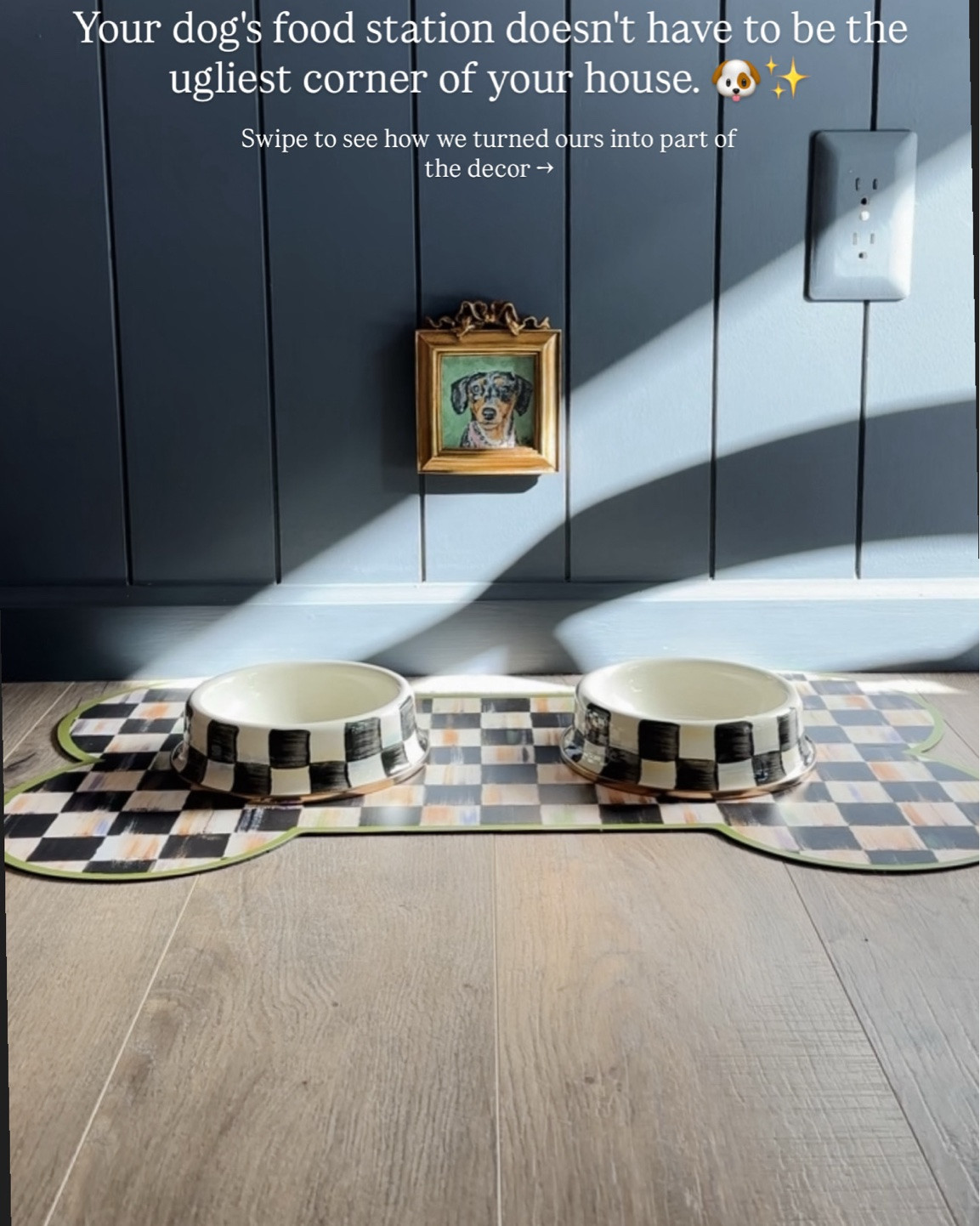 Functional and cute dog food station!

Mackenzie Childs dog bowl, checkered dog bowls, dog bone mat, pet portrait, pet feeding station, dog start bowls

#LTKHome #LTKSaleAlert