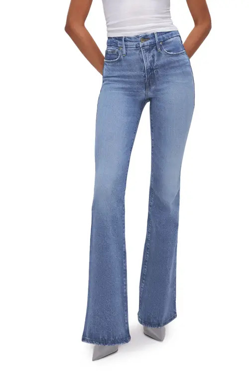 Good American Good Classic Slim Bootcut Jeans in Indigo627 at Nordstrom, Size 22 | Nordstrom