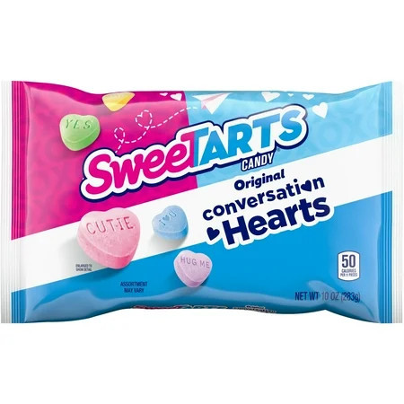 SweeTARTS Valentines Day Candy Conversation Hearts, 10 oz Bag | Walmart (US)
