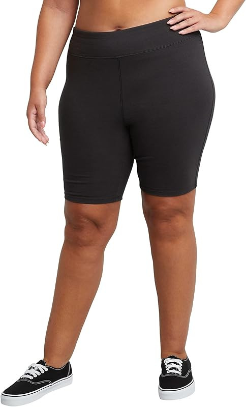 Just My Size Women's Plus-Size Stretch Jersey Bike Shorts | Amazon (US)