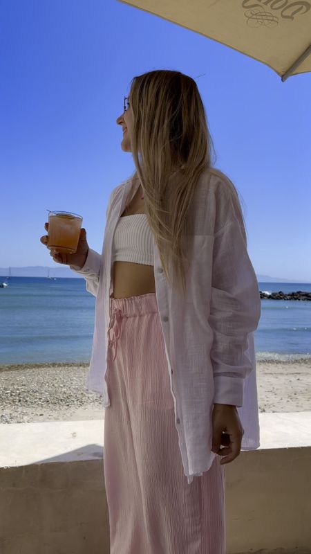 This beach combo💗🤍

#beachoutfit #summer #beachpant #buttondown #summeroutfit #swim



#LTKSwim #LTKFindsUnder100 #LTKTravel