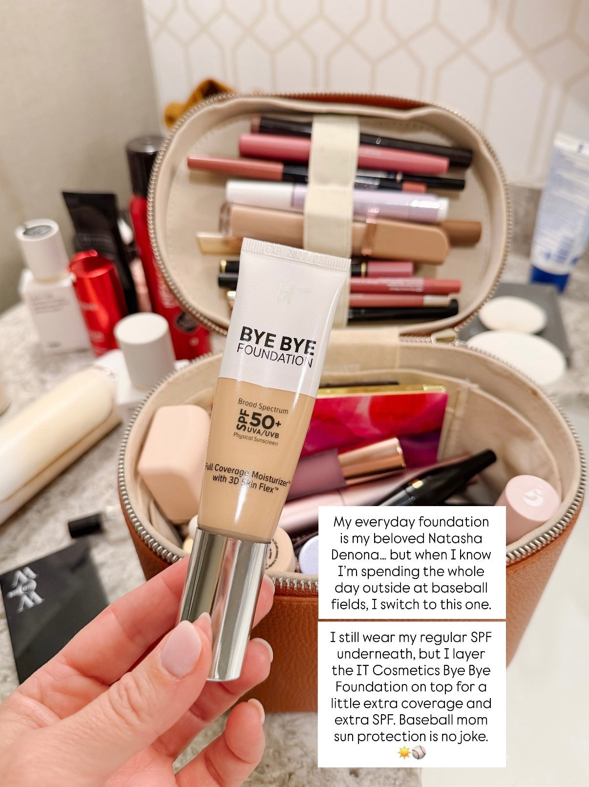 Foundation for when you’re spending the day in the sun… for me it’s when I’m at the baseball fields or at the pool! 

#LTKBeauty #LTKmorningroutine #LTKOver40