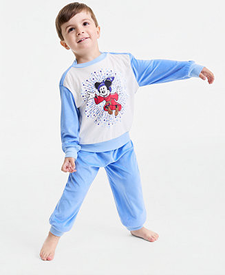 Toddler & Little Kids 2T-7 Sorcerer's Apprentice Mickey Pajama Set | Macy's