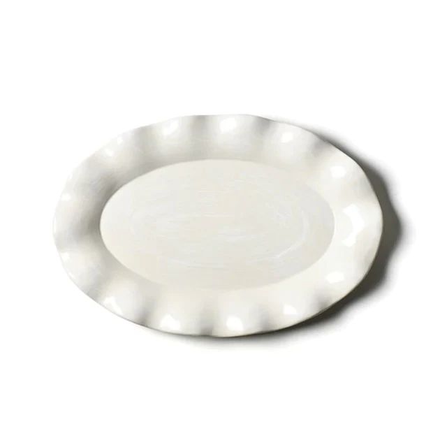 Ruffle Oval Serving Platter | Cailini Coastal