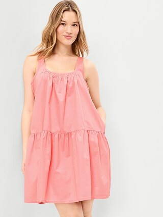 Drop-Waist Swing Mini Dress | Old Navy (US)