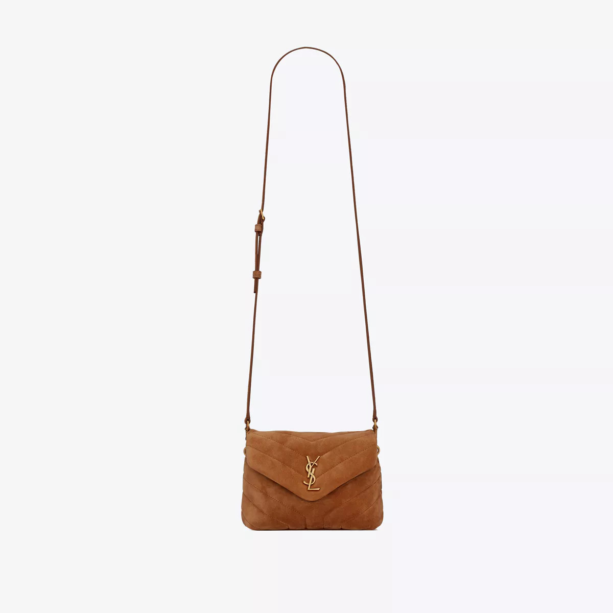 Toy Loulou In Quilted Suede Amber One Size | Saint Laurent Inc. (Global)