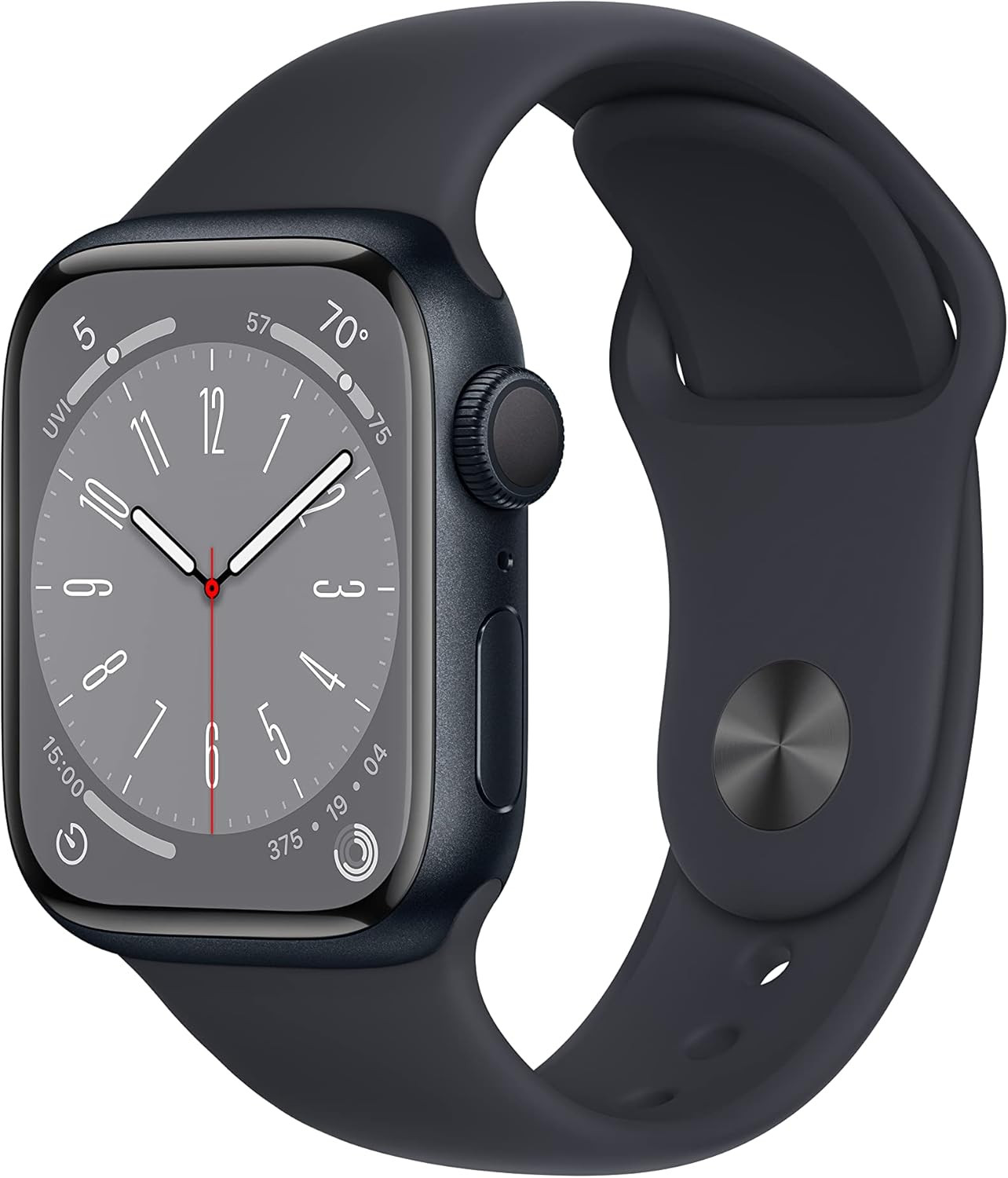 Apple Watch Series 8 [GPS 41mm] Smart Watch w/Midnight Aluminum Case with Midnight Sport Band - S... | Amazon (US)