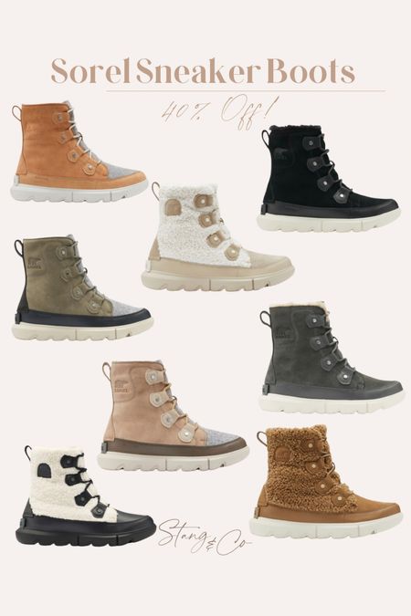 Joan explorer sneaker boots 40% off! Sorels / winter boots 

#LTKshoecrush #LTKsalealert #LTKunder100