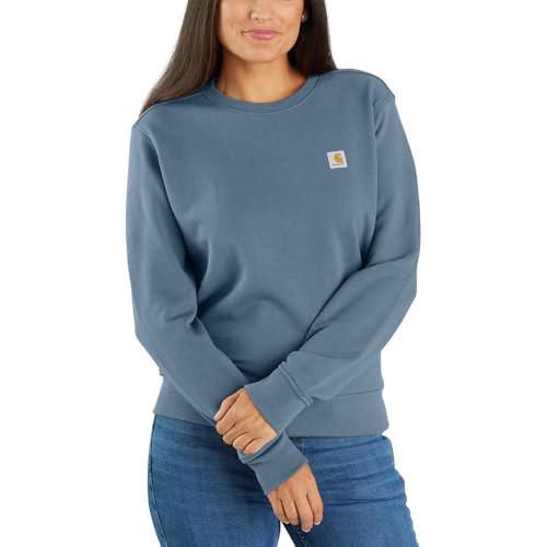Carhartt Women's Tencel Fiber Series Relaxed Fit Sweatshirt, Thundercloud | Amazon (US)