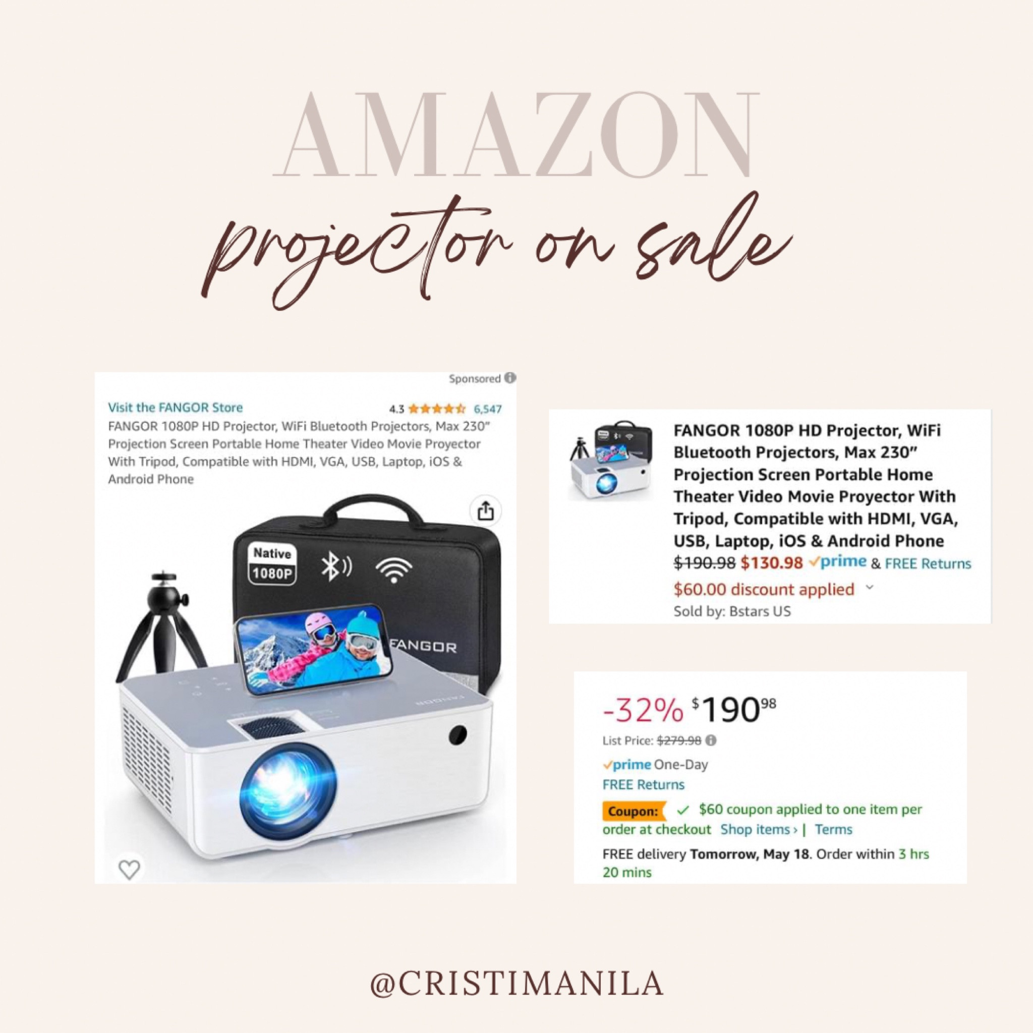 This has been in my cart forever and OMG it's on major sale! It's an outdoor projector which would be perfect for the Summer and warm weather coming! I can't believe how much it's discounted! Such a good deal! #amazonhome #amazonoutdoor #amazonpatiofinds #amazonfinds #outdooressentials #summeressentials #summertime #familymovienight #amazonmusthave

#LTKhome #LTKsalealert #LTKSeasonal