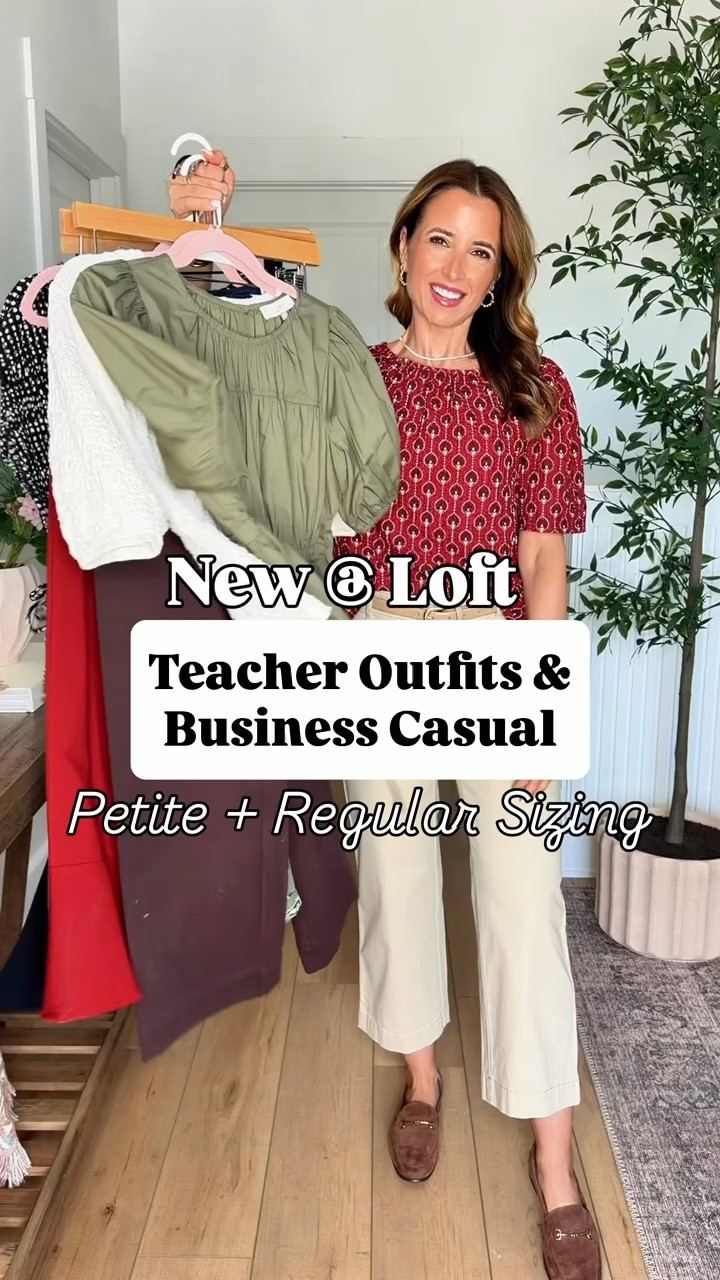 New arrivals at Loft! Loft teacher outfits. Loft wide leg pants. Pull-on style denim pants. Workwear blouses. Workwear dresses. Work dresses. Business casual dresses. Work conference outfits. Business casual. Office outfit. Fall outfit. Loafers are TTS. Amazon tote bag. XS in belt. 
**Wearing 00 petite or XXS petite in everything. Size down if in-between sizes.

#LTKgrwm #LTKootd #LTKWorkwear
