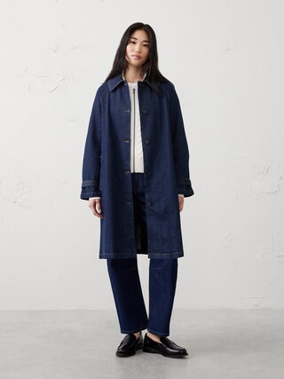 Denim Mac Coat | Banana Republic Factory